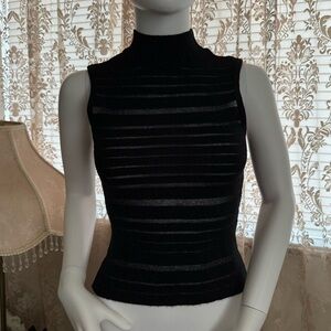 vintage y2k sheer glitter turtle neck